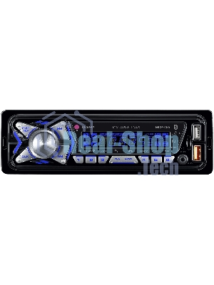 Автомагнитола Digma MCP-455, 1 DIN, Bluetooth, USB Type-A, AUX, пульт ДУ