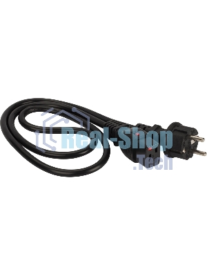Шнур питания Lanmaster LAN-PP19L/SH-5.0-BK C19-Schuko проводник.:3x1.5мм2 5м 220В 16А черный