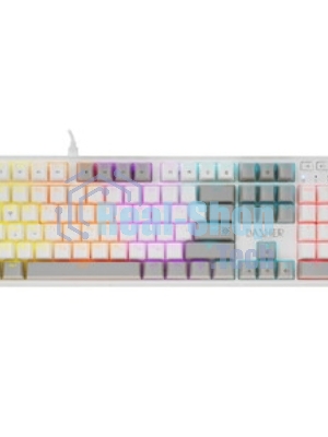 Клавиатура Defender Dasher GK-472 проводная, USB Type-A, белый/серый
