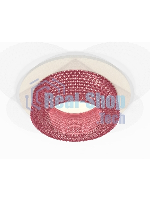 Комплект встраиваемого светильника Ambrella light XC7621022 SWH/PI белый песок/розовый MR16 GU5.3 (C7621, N7193)