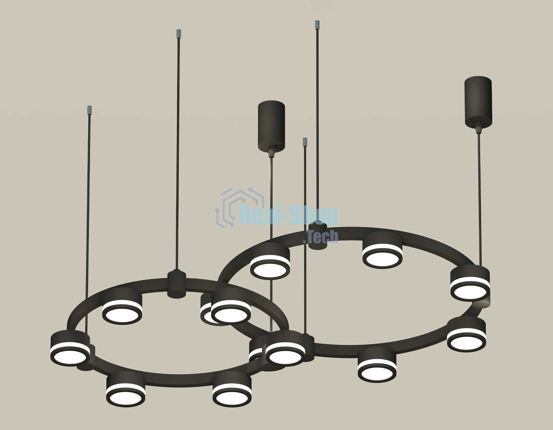 Светильник Ambrella light XR92091003/13 SBK/FR черный песок/белый матовый GX53 (A9209, C9238, C9232, N8415)