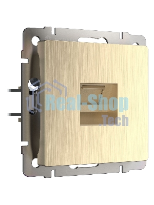 Розетка Ethernet RJ-45 (шампань рифленый)