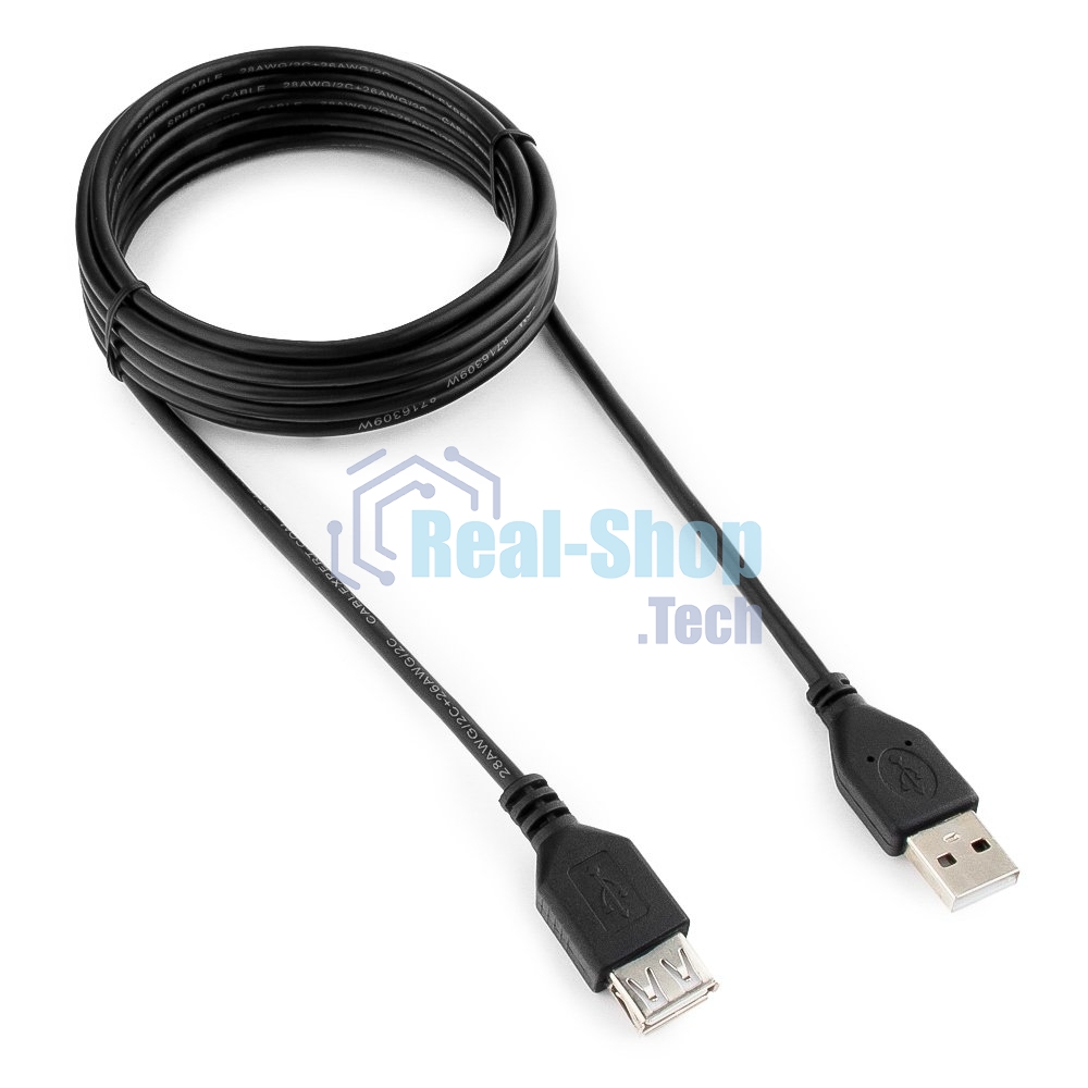 Кабель Gembird PRO USB 2.0 удлинительный 3.0м AM/AF позол. контакты, пакет