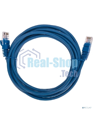 Патч-корд U/UTP Rexant cat.5e, RJ45-RJ45, 26AWG, ZH нг(А)-HF, синий, 3 м