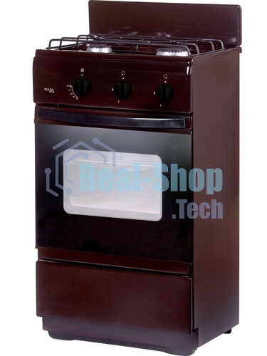 Плита газовая Лада Nova CG 32013 B коричневый, конфорок 2, духовка 30 л, 50 см x 85 см x 40 см