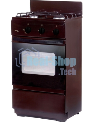 Плита газовая Лада Nova CG 32013 B коричневый, конфорок 2, духовка 30 л, 50 см x 85 см x 40 см