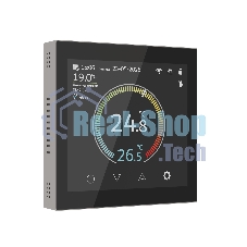 Умный сенсорный терморегулятор с LCD дисплеем (дымчатый) W1851104