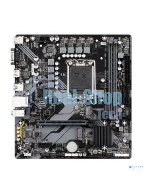 Материнская плата Gigabyte B760M H DDR4, LGA 1700, Intel B760, 2xDDR4, 4xSATA, 2xM.2, 1xPCIe 4.0 x16, 1xPCIe x1, 1xHDMI, 1xVGA, 1x 1Gb LAN, 2xUSB 2.0, 4xUSB 3.2 Gen 1, 3x3.5 мм, 7.1, Micro ATX