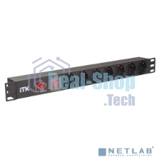 Блок PDU 7 розеток DIN49440 (нем. cтанд.), с LED выключателем,1U, без шнура, вх. IEC320 C14, алюминиевый профиль, черный PDU 7 розеток DIN49440 (нем. cтанд.), с LED выключателем,1U, без шнура, вх. IEC320 C14, алюминиевый профиль, черный