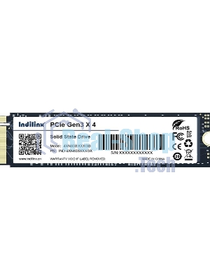Накопитель SSD Indilinx IND-4XN80S, 256Gb, PCIe 3.0 x4, M.2 2280, NVMe, R/W 2300/1200