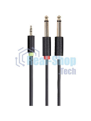 Кабель-адаптер 3.5ST(M)/2X6.35 ST(M), 1.5м, Telecom PRO <TAV6168-1.5M>