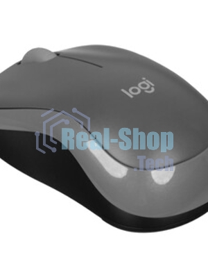 Мышь беспроводная Logitech M186 черный/серый, 1000 dpi, радиоканал, USB, кнопки - 3