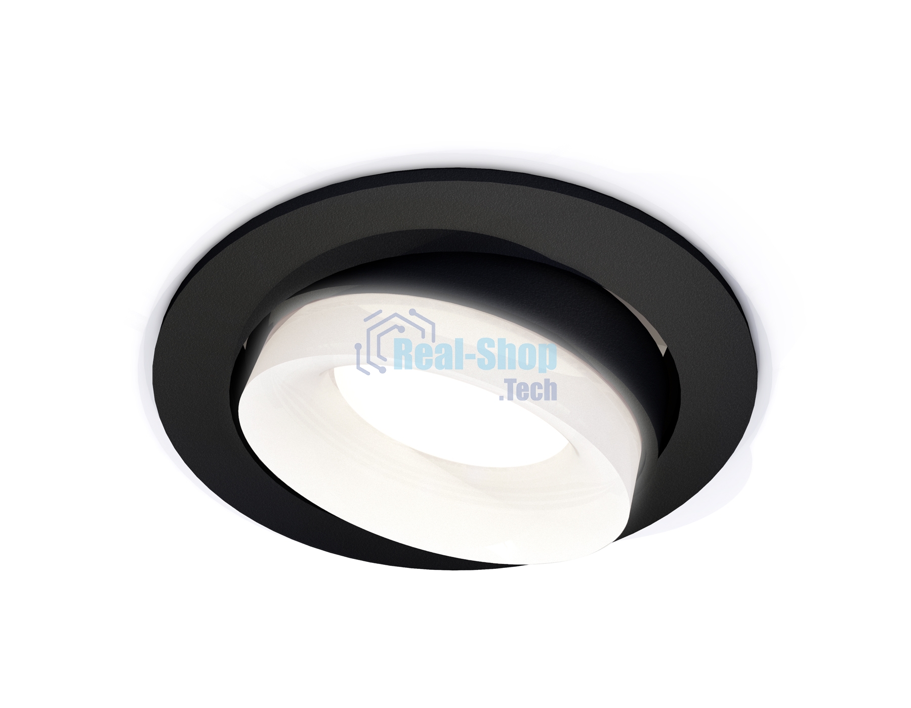 Комплект встраиваемого поворотного светильника Ambrella light XC7652084 SBK/FR черный песок/белый матовый MR16 GU5.3 (C7652, N7165)