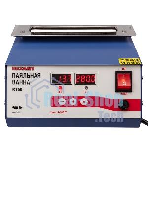 Паяльная ванна Rexant, модель R150, 900 Вт, 150х100х45 мм, 0-400 °C, цифровая