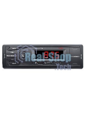 Автомагнитола Soundmax SM-CCR3179B, 1 DIN, Bluetooth, USB Type-A, AUX