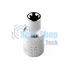 Головка торцевая Stels 1/4, Е6, CrV