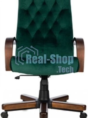 Кресло Бюрократ T-9928WALNUT Fabric Italia Green зеленый, ткань