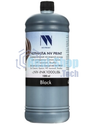 Чернила NVPRINT универсальные на водной основе NV-INK1000UBk для аппаратов Сanon/Epson/НР/Lexmark (1000 ml) черный