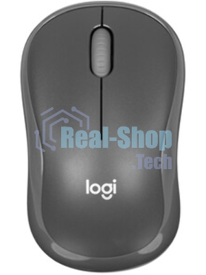 Мышь беспроводная Logitech M186 черный/серый, 1000 dpi, радиоканал, USB, кнопки - 3