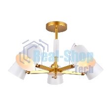 Светильник Ambrella light TR3101/5 WH/GD белый/золото E14 max 40W D680*370
