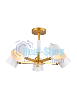 Светильник Ambrella light TR3101/5 WH/GD белый/золото E14 max 40W D680*370