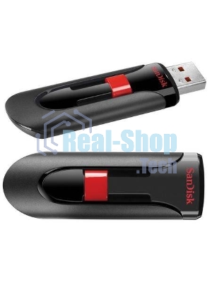 Флешка USB Sandisk 64Gb Cruzer Glide SDCZ60-064G-B35 USB 2.0 черный/красный