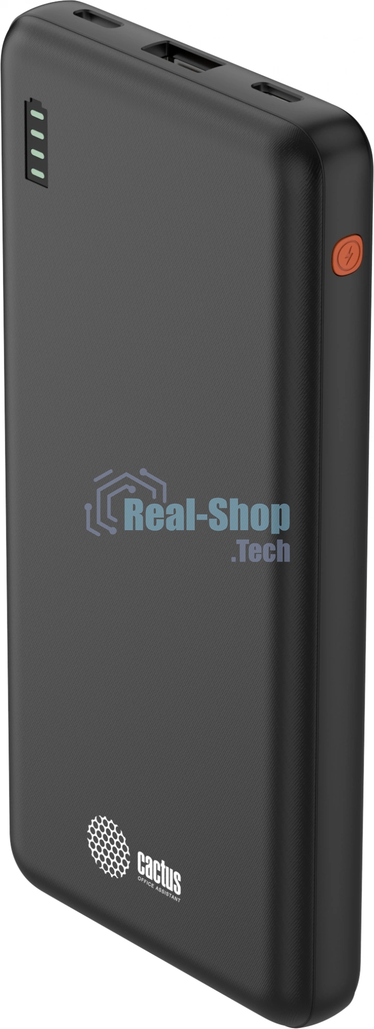 Портативный аккумулятор Cactus CS-PBFSAA-10000 10000mAh 4.5A USB-A/2xUSB-C черный