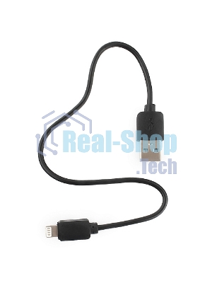 Кабель USB Гарнизон GCC-USB2-AP2-0.3M AM/Lightning, для iPhone5/6/7, IPod, IPad, 0.3м, черный, пакет