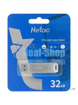 Флешка USB Netac U782C NT03U782C-032G-30PN dual USB 3.0+TypeC 32Gb, retail version
