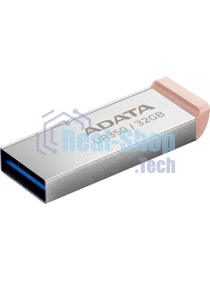 Флешка USB ADATA UR350 (UR350-32G-RSR/BG), 32G, USB 3.2, R/W 100/15, серебристый/коричневый