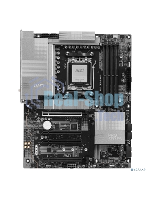 Материнская плата MSI PRO X870-P WIFI, AM5, AMD X870, 4xDDR5, 4xSATA, 3xM.2, 1xPCI-E 5.0 x16, 1xPCI-E 4.0 x16, 2xPCI-E 3.0 x1, 1xHDMI, 1xUSB-C, 1xRJ45 5Gb, 2xUSB-A 3.2 Gen 1, 2xUSB-A 3.2 Gen 2, 4xUSB-A 2.0, 1xUSB-C 3.2 Gen 2x2, 1xUSB4, 3x3.5мм, 7.1, ATX