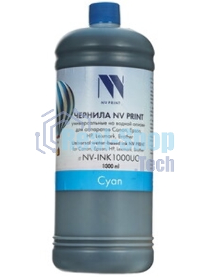 Чернила NVPrint универсальные на водной основе NV-INK1000UC для аппаратов Сanon/Epson/НР/Lexmark (1000 мл) Cyan