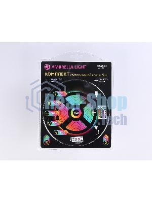 Комплект светодиодной ленты GS2501 5050 30Led/ 7.2W m/ 12V IP65 RGB/ 5000*10*2.87mm (4 конт.)