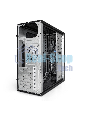 Компьютерный корпус Miditower ExeGate EX283216RUS CP-603UB-CP400 (ATX, БП CP400 с вент. 8см, 2*USB+2*USB 3.0, аудио, блокировка, черный)