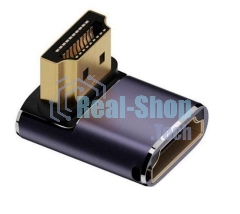 Переходник HDMI угловой папа-мама вниз