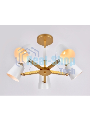 Светильник Ambrella light TR3101/5 WH/GD белый/золото E14 max 40W D680*370