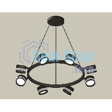 Светильник Ambrella light XB9198202/8 SBK/FR черный песок/белый матовый GX53 (C9198, N8478)
