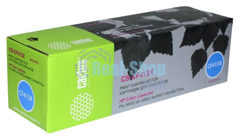 Картридж лазерный Cactus CS-CF413X пурпурный (5000 стр.) для HP HP CLJ Pro M452dn/M452dw/M477fdn/M477fdw