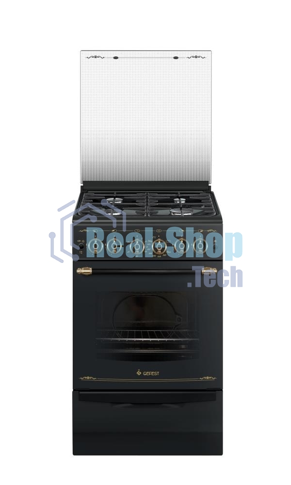 Плита газовая Gefest ПГ 5100-02 0183 черный, конфорок 4 шт, духовка 52 л, 50 см x 85 см x 58.5 см