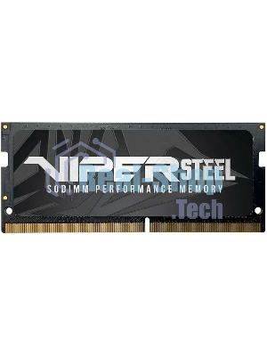 Оперативная память Patriot Steel Series, DDR4, 32GB (1x32 GB), 3200 MHz, CL22, радиатор, черный, SO-DIMM