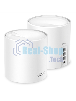 Бесшовный Mesh роутер TP-Link Deco X50(2-Pack) AX3000 10/100/1000BASE-TX