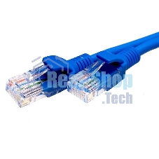 Патч-корд Suprlan 10-0147 UTP RJ-45 вил.-вилка RJ-45 cat.5e 1м синий LSZH 24AWG