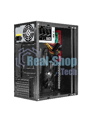 Компьютерный корпус Minitower ExeGate BAA-403U2-AAA350 (mATX, БП AAA350 с вент. 8см, 1*USB/2*USB 3.0, HD Audio, черный)