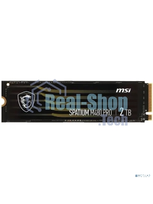 Накопитель SSD MSI SPATIUM M480 PRO, 2Tb, M.2 2280, PCIe 4.0 x4, NVMe, R/W 7400/7000