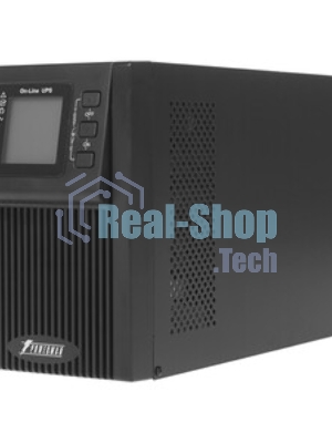 Источник бесперебойного питания PowerMan Online 1000 PLUS (1000ВА/800Вт, Online-Double conversion/LCD Display/USB/Software/RJ11/45,RS-232)