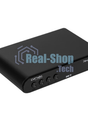 Ресивер эфирный цифровой DVB-T2 HD HD-555 пластик, дисплей, Эфир