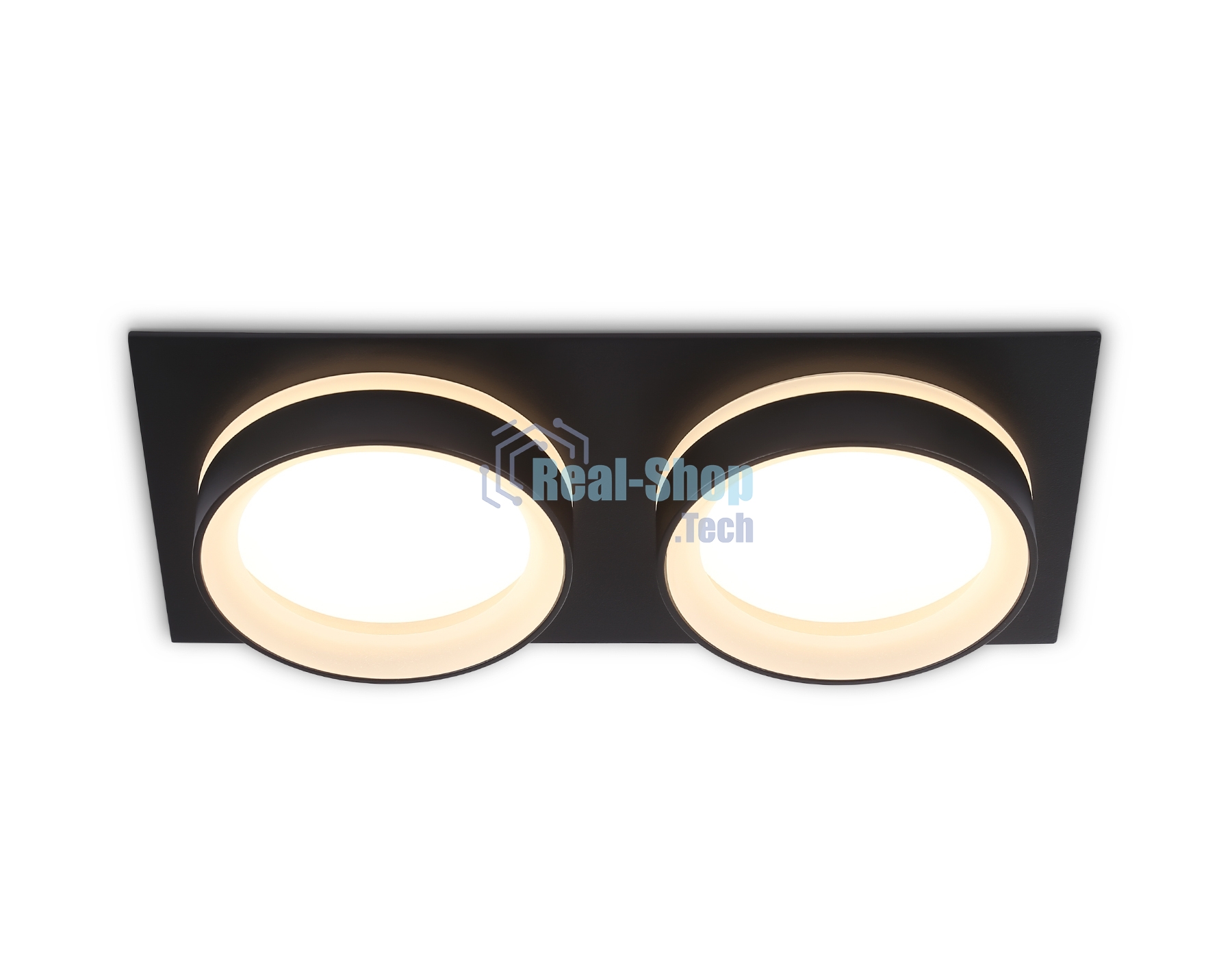Светильник Ambrella light TN6712/2 BK черный IP44 GX53/2 max 15W 210*105*45