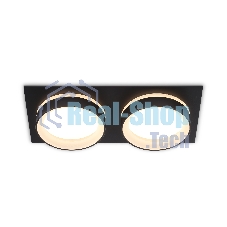 Светильник Ambrella light TN6712/2 BK черный IP44 GX53/2 max 15W 210*105*45