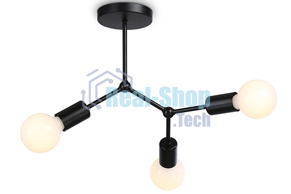 Светильник Ambrella light TR8027/3 BK черный E27*3 max 40W D400*390