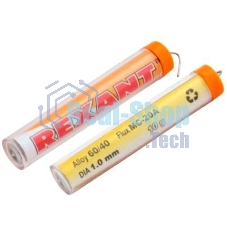 Припой с канифолью Rexant 10 гр.d=1.0 мм (Sn60 Pb40 Flux 2.2%)